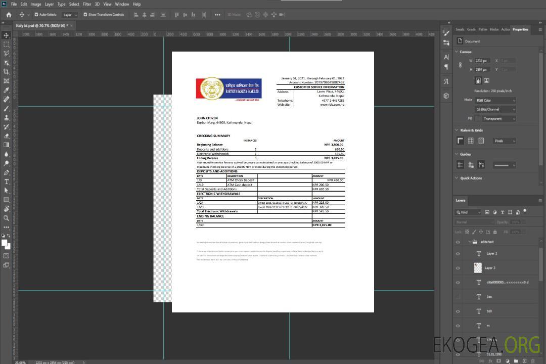 Népal Rastriya Banijya Relevé bancaire xls template Népal Rastriya Banijya Relevé bancaire xls template